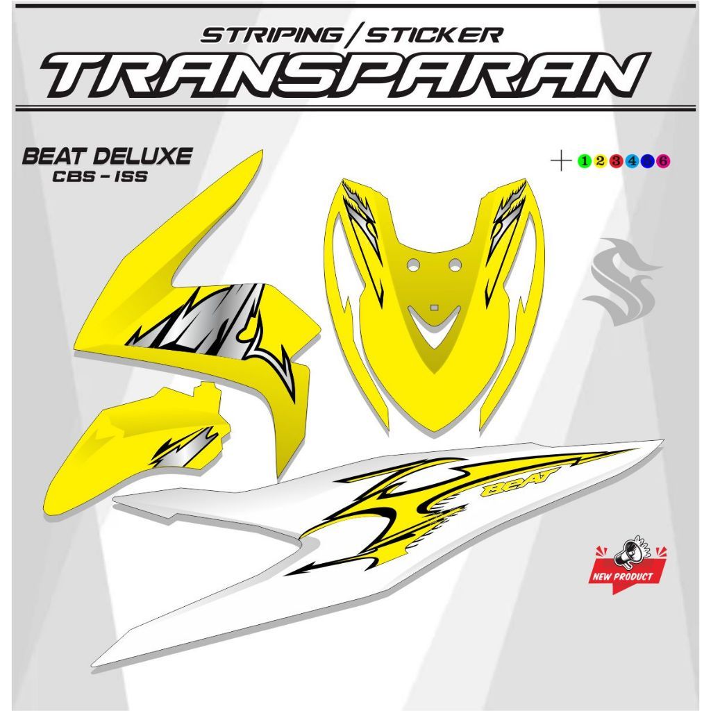 Jual STICKER / STICKER TRANSPARAN UV BENING BEAT DELUXE MOTIF | Shopee ...
