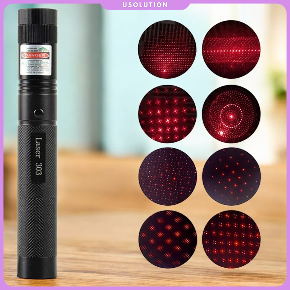 Jual WUIVI Laser Pointer Beam Star Pattern USB Rechargeable 200mAh - WV ...