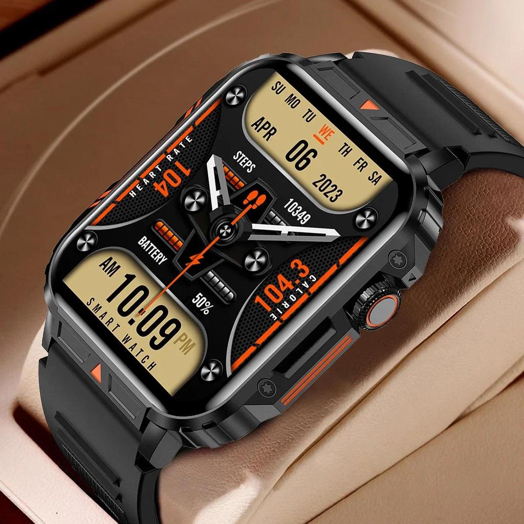 Jual 2025 Luxury Military Smart Wat Men Health Monitor Bluetooth Call ...