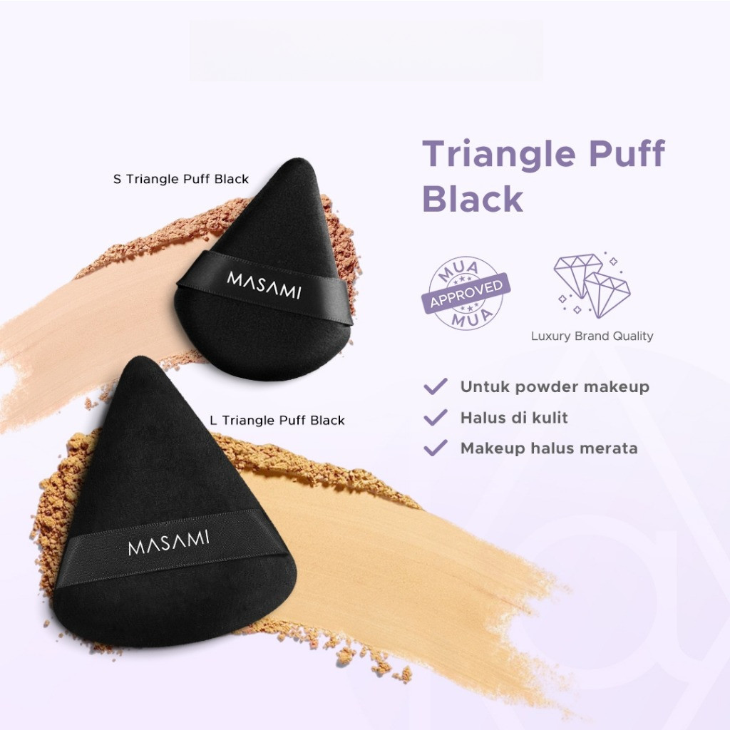 Jual Masami Triangle Puff | Ultra Triangle Puff | Slim Triangle Puff ...