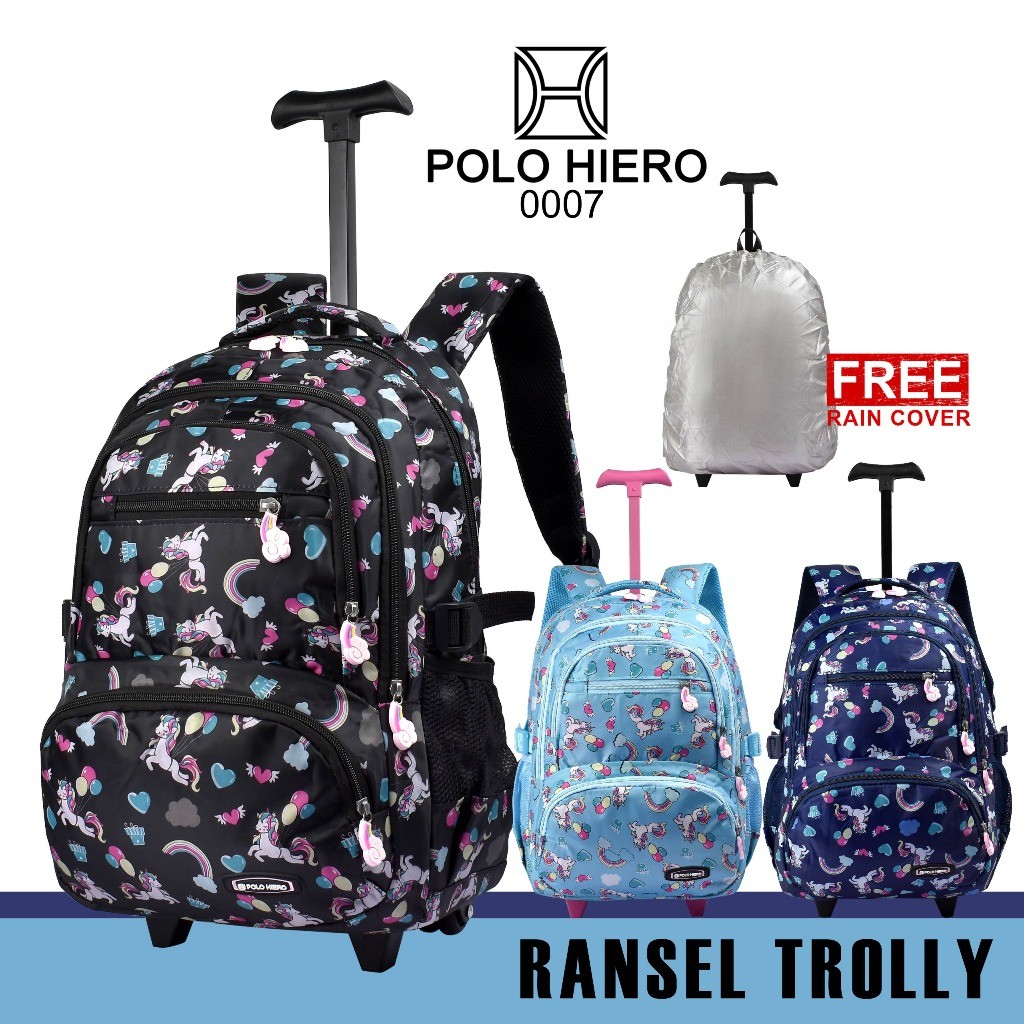 Jual Tas Trolly Polo Hiero 0007 Tas Ransel Sekolah Tas Trolly Anak Tas ...
