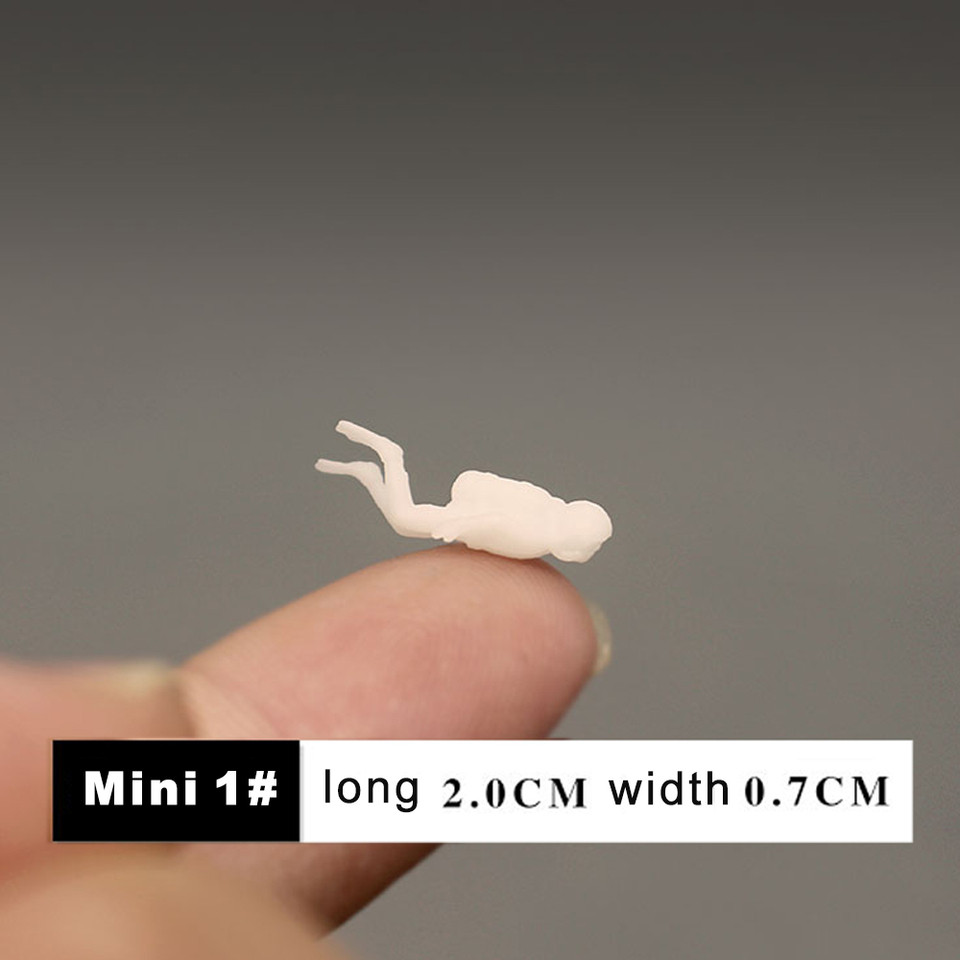 Jual Diy Miniature Diver Figures Ocean Scene Simulation Doll Model ...