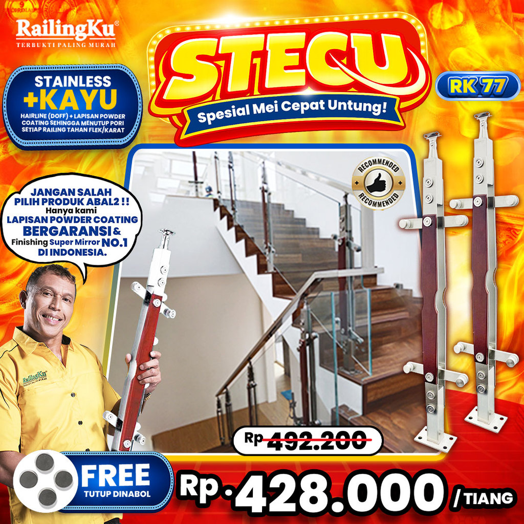 Jual Railing Tangga Stainless Nature Desain Railingku [STECU!] RK 77 ...