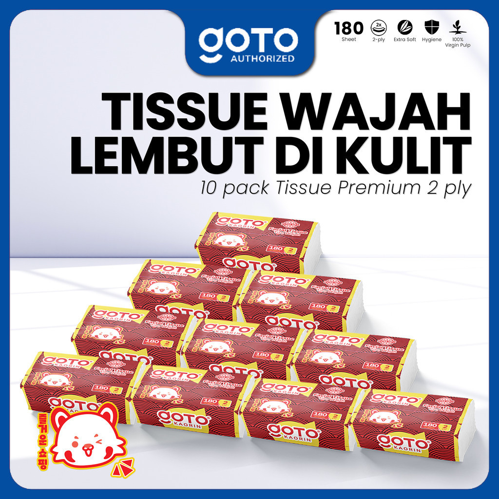 Jual (Special Offer) Goto Bundling Kaorin Facial Tissue Wajah Tisu 10 ...