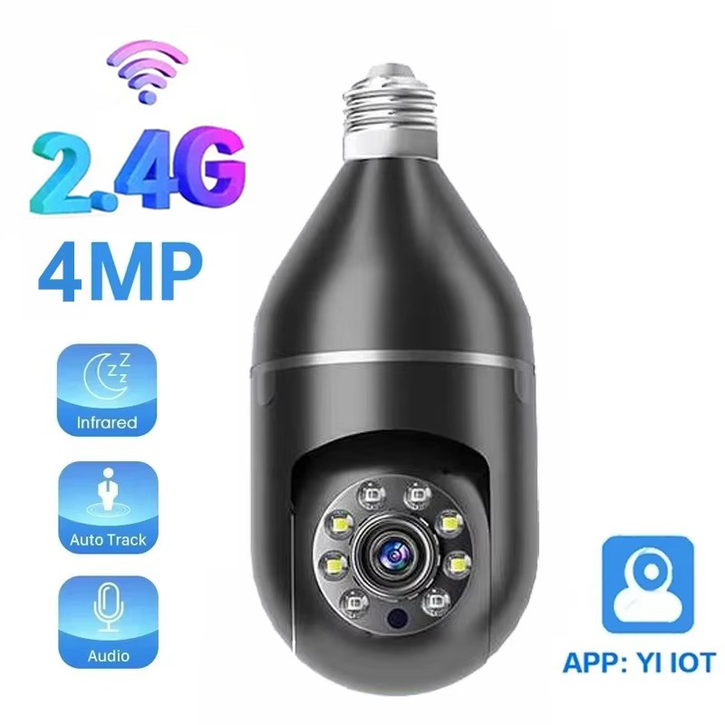 Jual YI IOT 2.4G Wifi Bulb Camera 4MP Full Color Night Vision E27 IP ...
