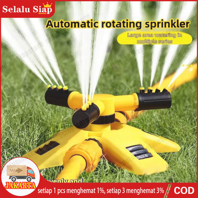 Penyiram Tanaman Otomatis Putar 360 Derajat Sprinkler Spray Irigasi Air Taman Semprotan Air Otomatis
