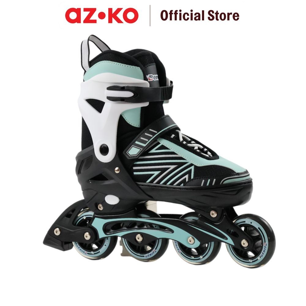 Jual AZKO Berwyn Ukuran Xl Sepatu Roda Inline Skate - Hitam/Hijau ...