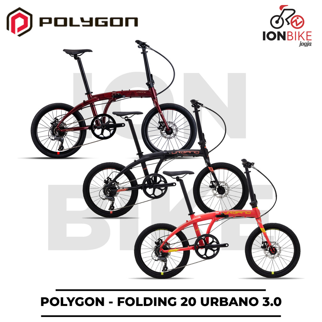 Jual Sepeda Lipat 20 Inch Polygon Urbano 3 3.0 Terbaru Frame Alloy ...