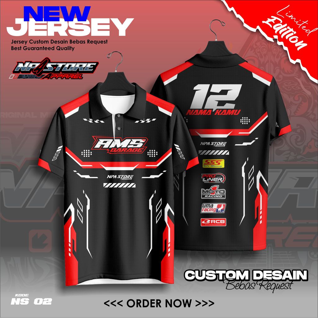Jual JERSEY RACING CUSTOM KERAH BEBAS REQUEST FULL PRINTING DESAIN ...