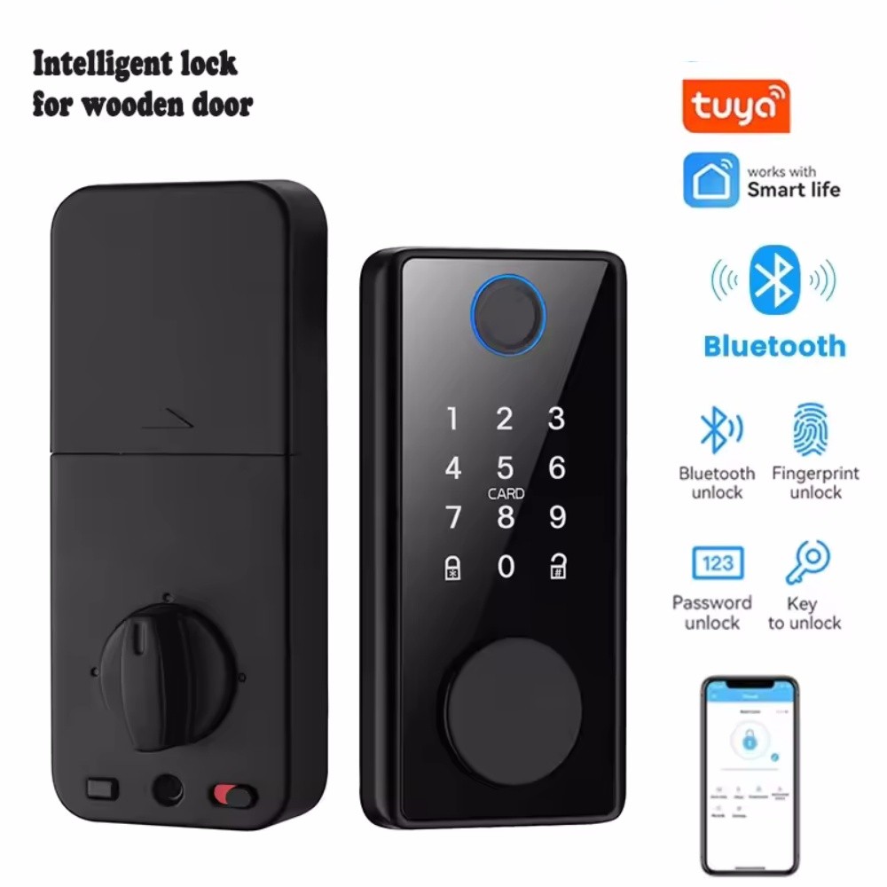 Jual Smart Deadbolt Locks of Tuya gital Smart Card Code Electronic Lock ...