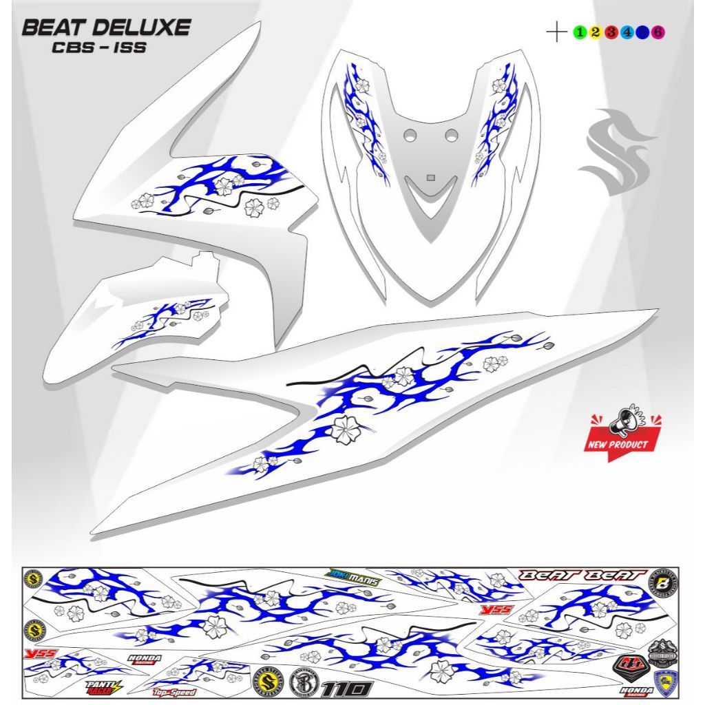 Jual STRIPING STICKER VARIASI MOTOR BEAT STREET DELUXE ISS VARIASI ...