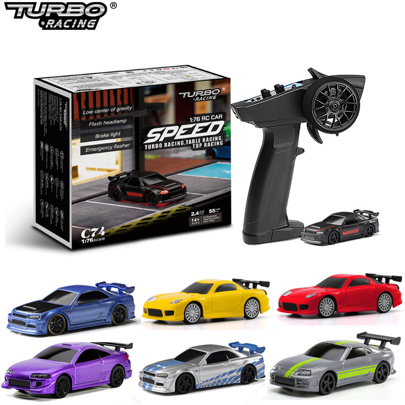 Jual Turbo Racing 1:76 C64 C73 C72 C74 Drift RC Car With Gyro Rao Full ...