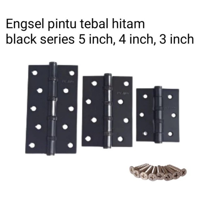 Jual Engsel Pintu Jendela Rumah Hitam YS 3 Inci 4 Inci 5 Inci Sepasang ...