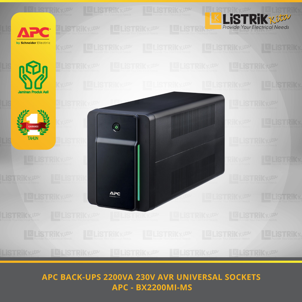 Jual BACK-UPS APC SCHNEIDER ELECTRIC 2200VA 230V AVR UNIVERSAL SOCKETS ...