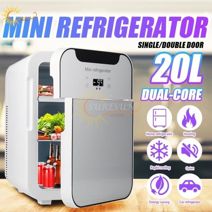 Jual Kulkas Mini Portable 20L 220v 12v Mini Refrigerator Untuk Travel ...