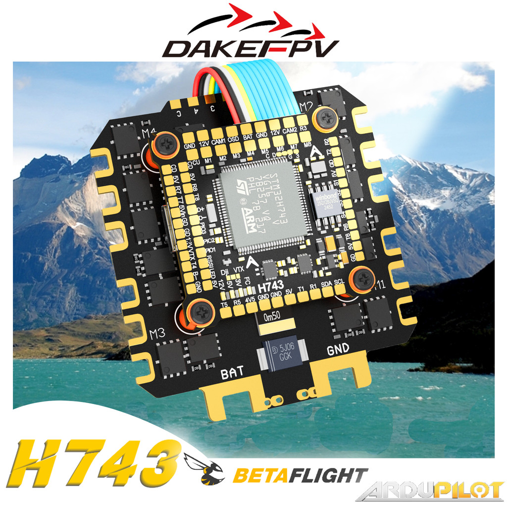 Jual DAKEFPV H743 12S 120A 4IN1 8bit ESC DAKE H7 Flight Controller ...