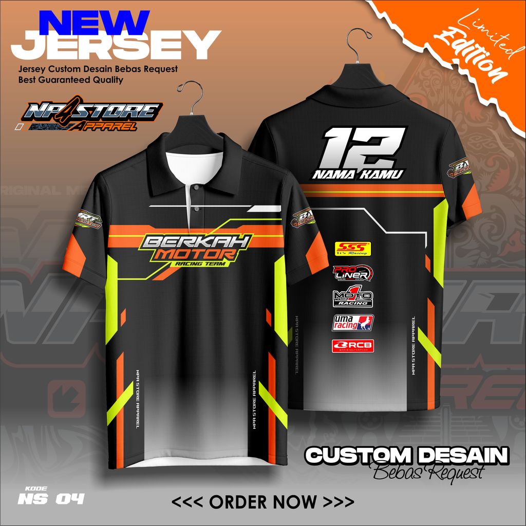 Jual JERSEY RACING CUSTOM KERAH FULL PRINTING BISA TAMBAH NAMA NOMOR ...