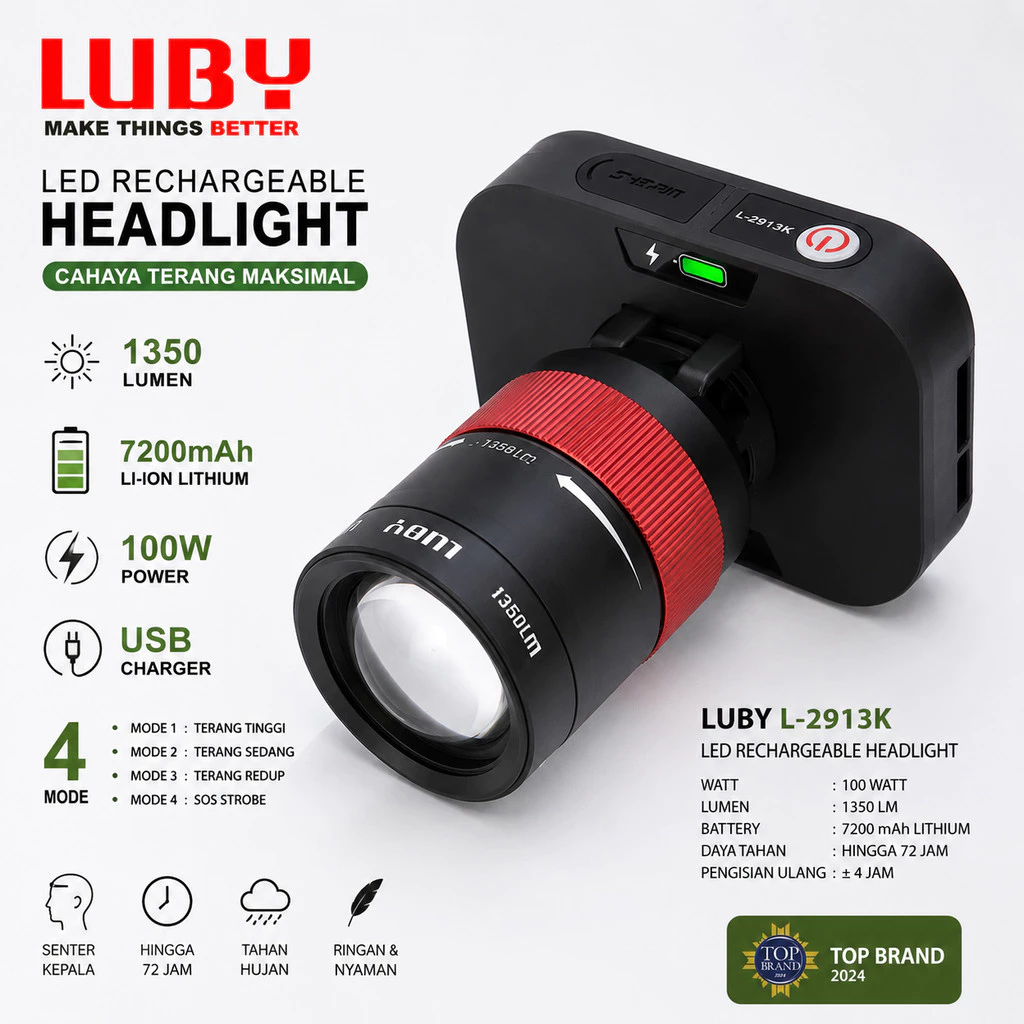 Headlamp LUBY L-2913