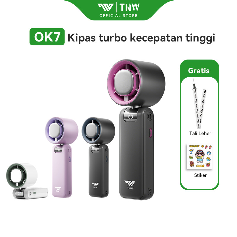 Jual TNW OK7 High-speed Portable Handheld Fan Mini Kipas Strong Wind ...