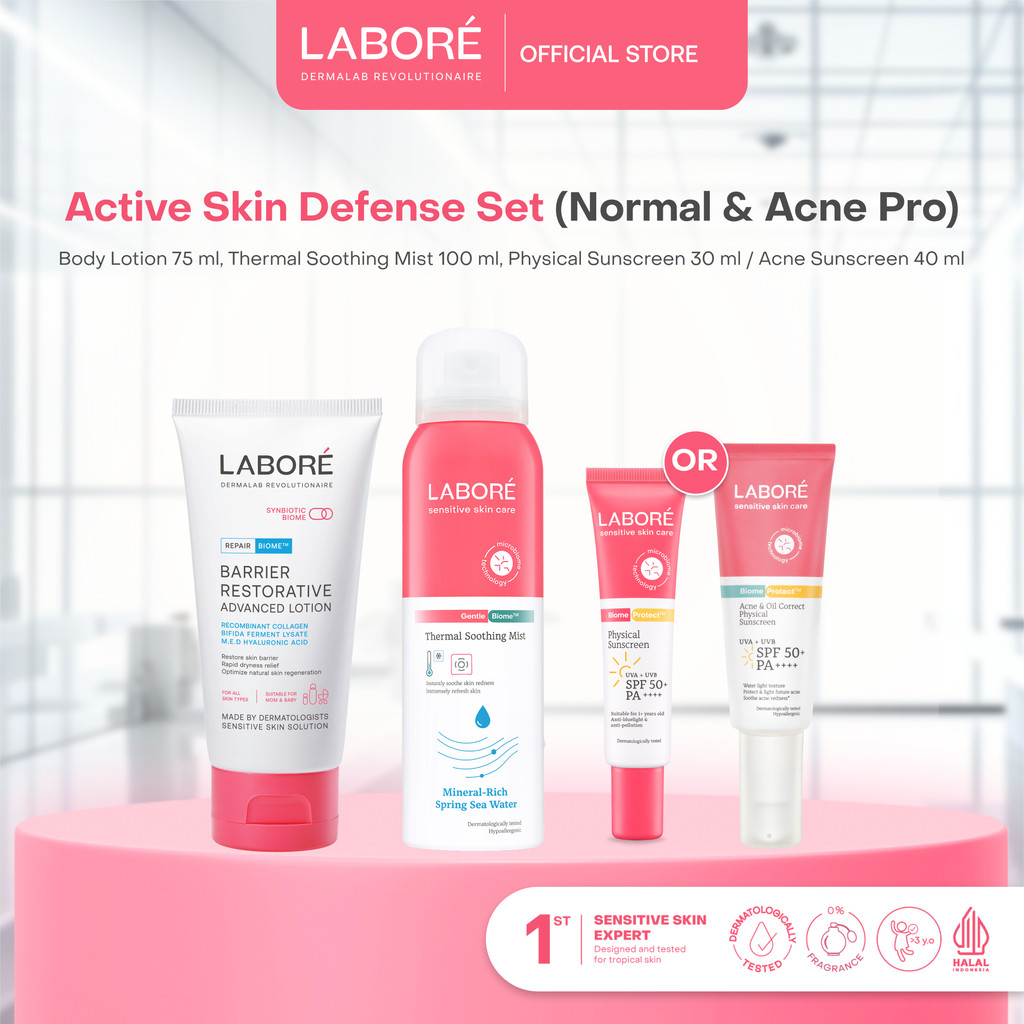 Jual LABORE Active Skin Defense Set for Normal & Acne Prone Skin ...