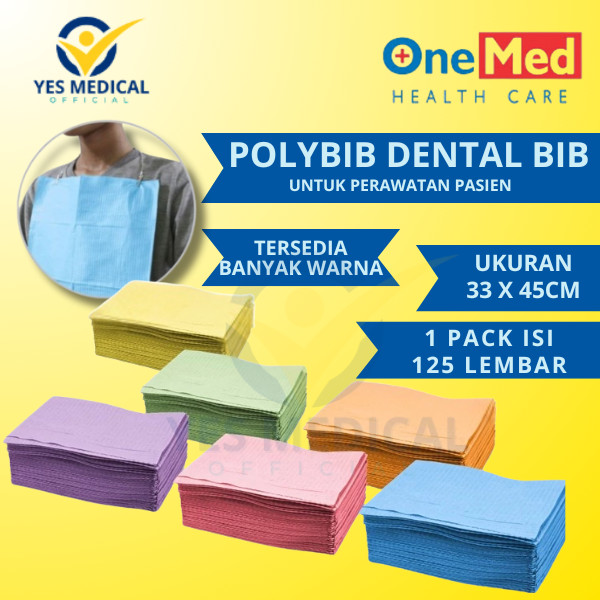 Jual Dental Bib Onemed Polybib onemed Isi 125pcs | Shopee Indonesia
