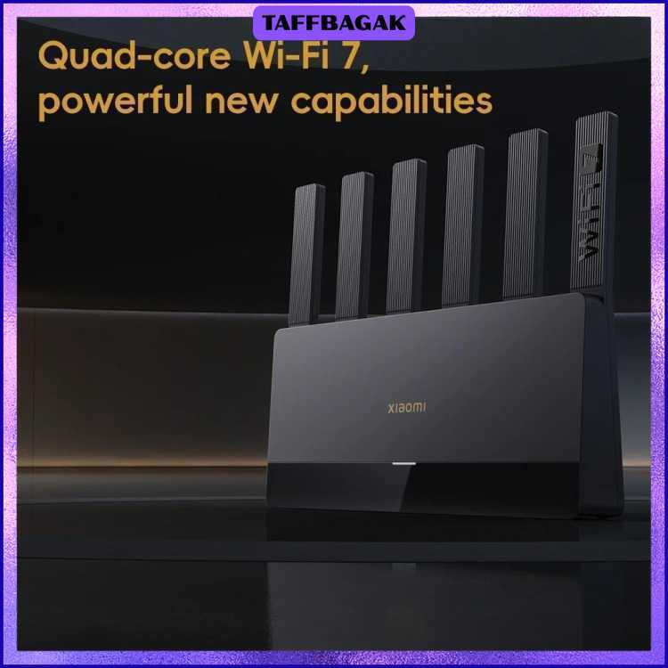 Jual Router WiFi 7 6 Antenna Dual Band Qualcomm 4K QAM OFDMA MLO ...