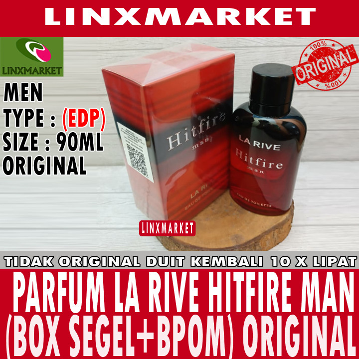 Jual LA RIVE HITFIRE HIT FIRE MAN FOR MEN EDT 90ML (BOX SEGEL + BPOM ...