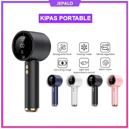 Kipas Angin Portable Mini Genggam / Kipas Turbo portble / Kipas Angin Mini Turbo Genggam / Kipas angin usb led