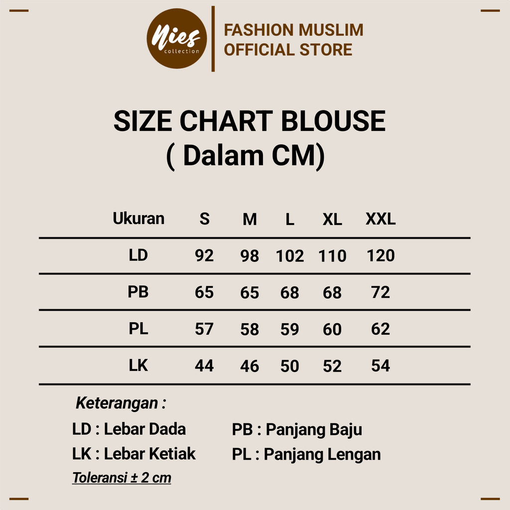 Kaluna Blouse Bordir Bunga  - LD 120 110 104 98 92 - Atasan Wanita Bahan Linen Korean Style foto 1