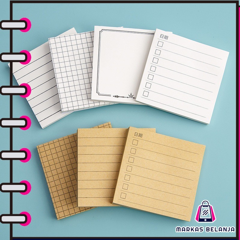 Jual Markas Belanja Sticky Notes Retro Vintage/Sticky Notes Aesthahtic ...