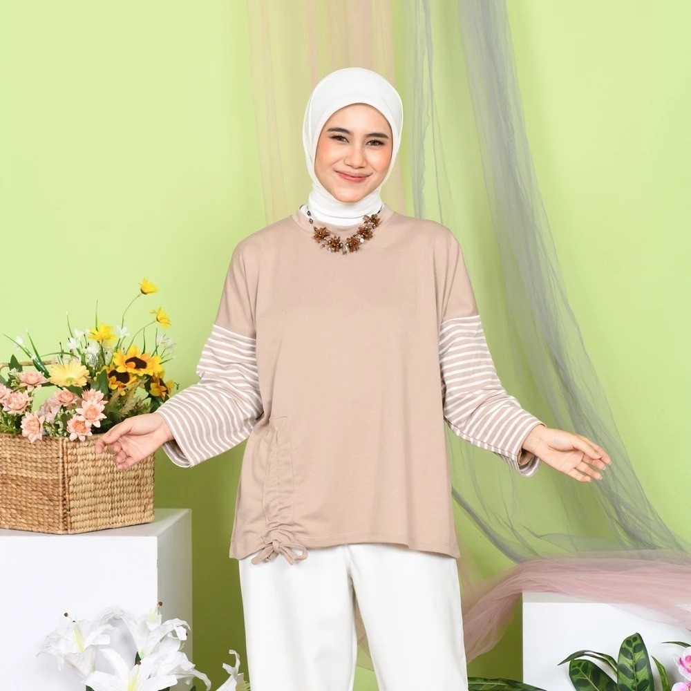 Jual Nadeea Rope Tops - Atasan Muslim Lengan Panjang Kekinian Mybamus ...