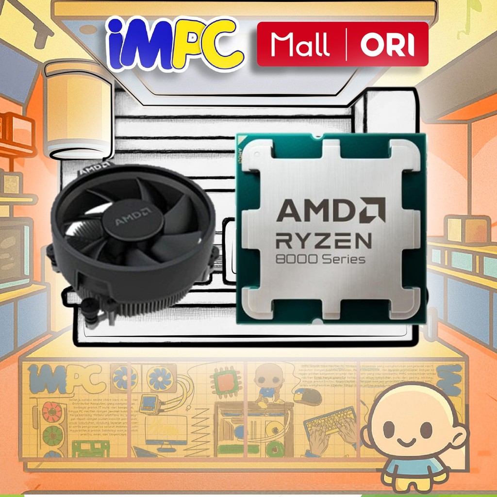 Jual AMD Ryzen 5 8400F TRAY + FAN (Socket AM5) | Shopee Indonesia