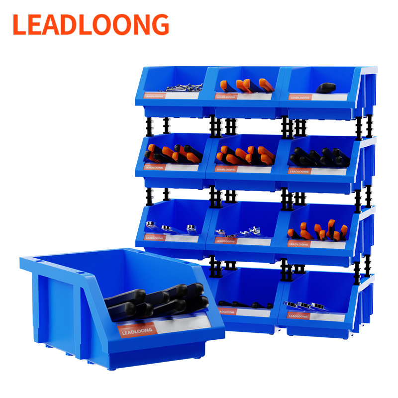 LEADLOONG Organizer Rak Barang 18x12x8cm/18x18x8cm - Alat Kerja, Barang Kecil Rumah, Perkakas Bengkel - Anti Air, Anti Debu, Hemat Ruang Cocok untuk Garasi & Taman