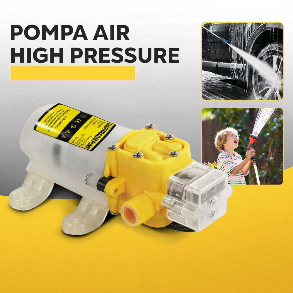 Jual Shell Pompa Air High Pressure Car Washing Water Diaphragm Pump 80W ...