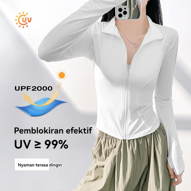 Sofyamartt Jaket Anti UV SPF 50+ - Jaket Olahraga Wanita Sofyamartt