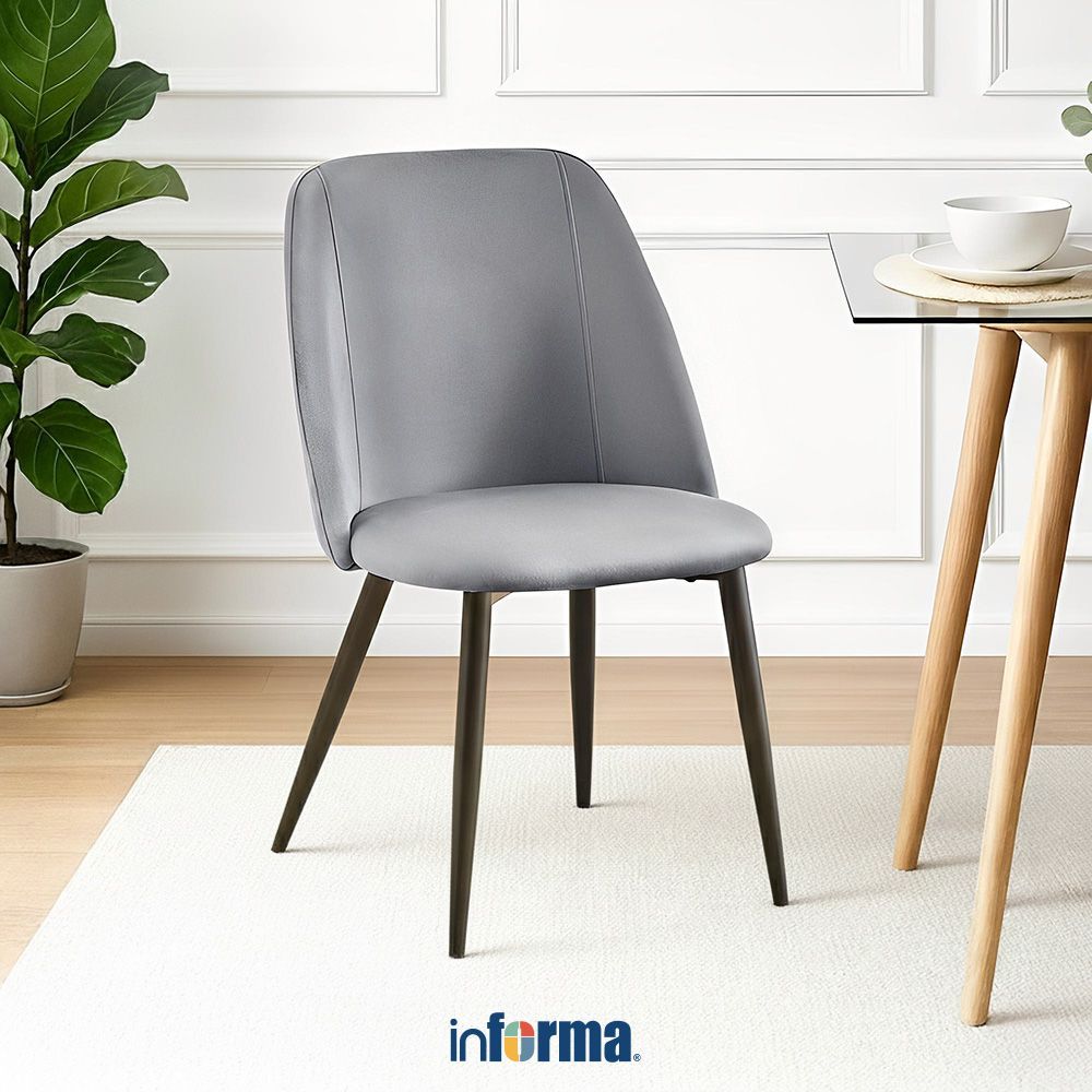 Jual Informa Milton Kursi Makan Fabric - Abu-Abu Dining Chair Tempat ...