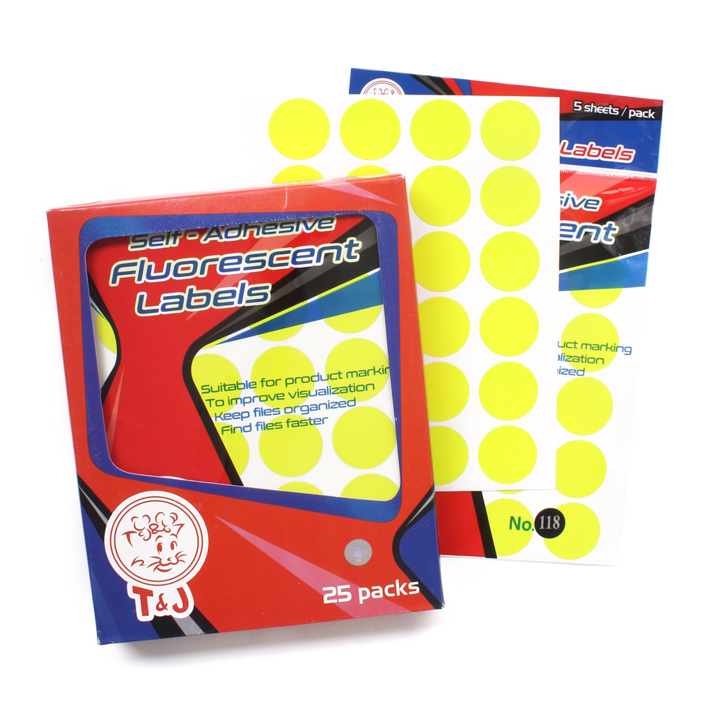 Jual TOM & JERRY COLOR DOT LABELS 118 KUNING / YELLOW | Shopee Indonesia