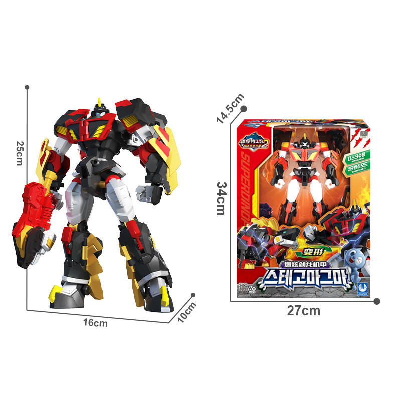 Jual High Quality Mini Force 2 Super Dino Power Transformation Robot ...