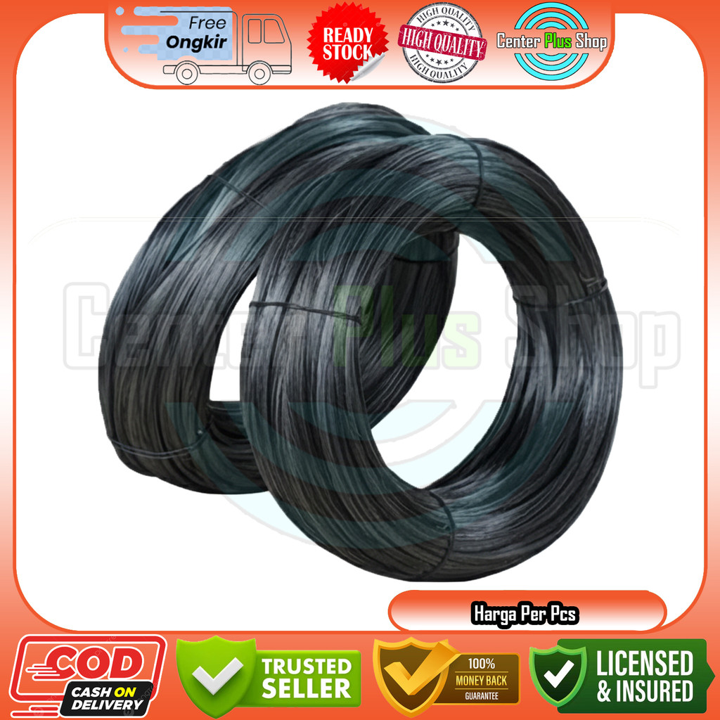 Jual Kawat Ikat Hitam Bendrat 1Kg Gulungan Besi Pengikat Beton Pagar ...