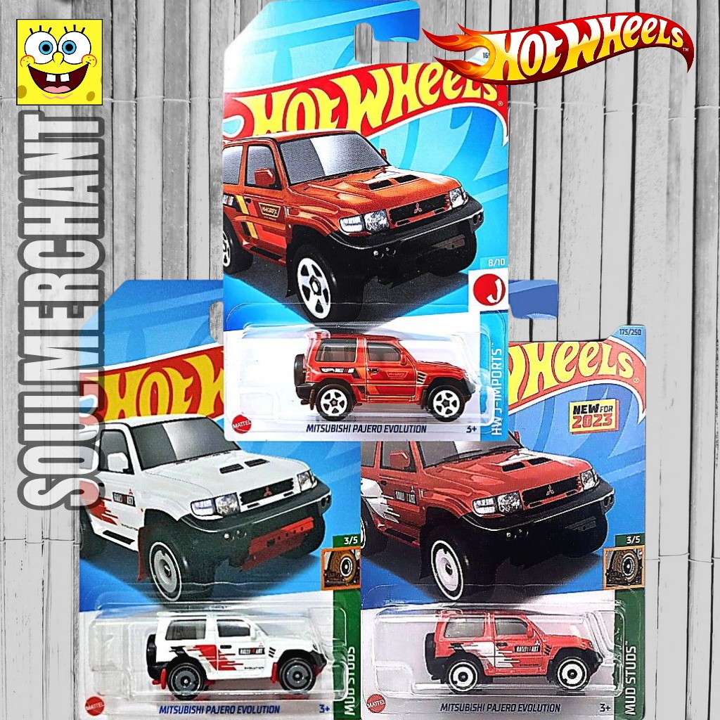 Jual Hot Wheels Mitsubishi Pajero Evolution Tembaga Merah Ralliart Jeep ...