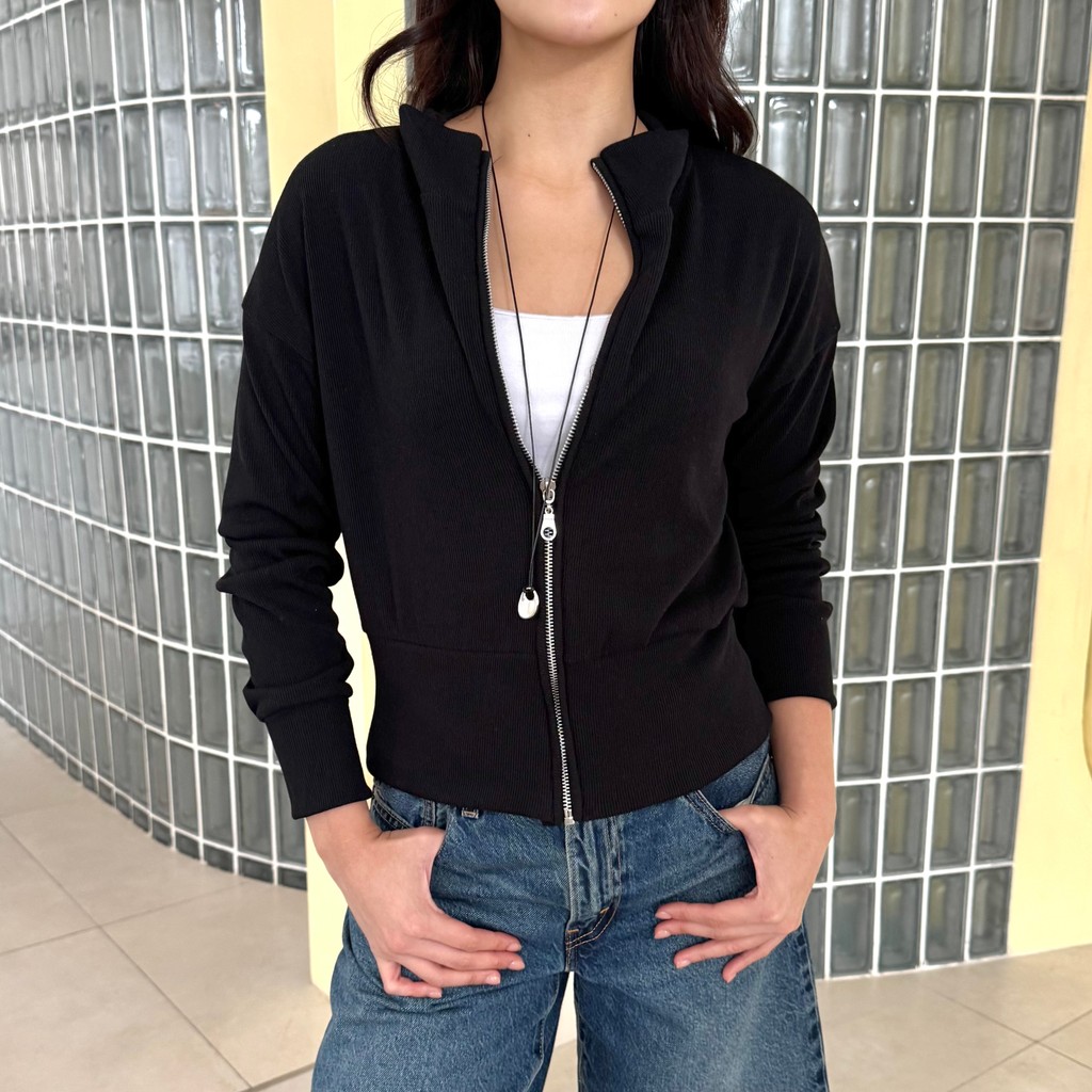 Jual JASPER TOP | Atasan Jacket Outer Knit Wanita Korean Top Baju Jaket ...