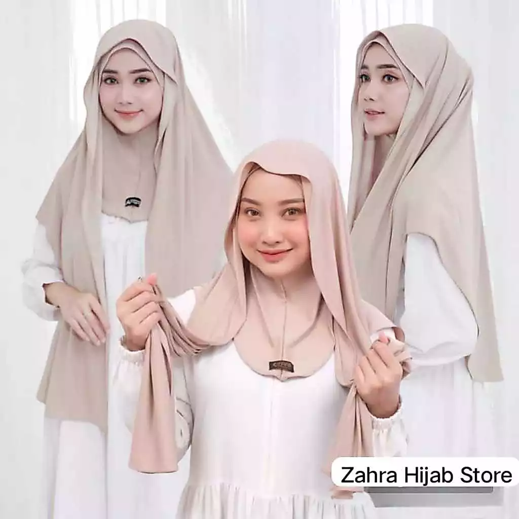 Pashmina Inner Jersey Oval Nutup Leher Premium