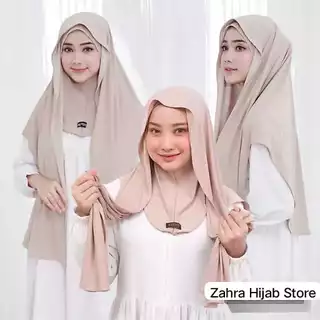 Pashmina Inner Jersey Oval Nutup Leher Premium
