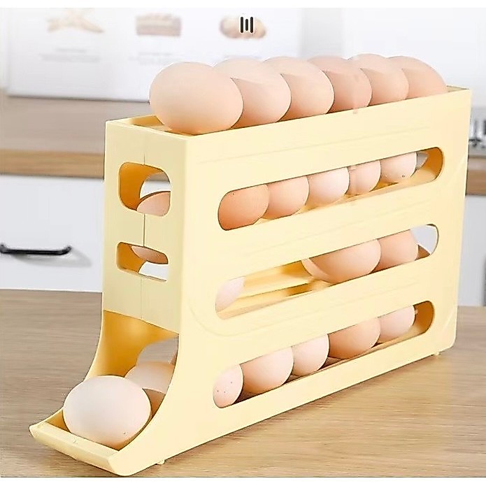 Jual Rak Telur Tingkat / Tempat Penyimpanan Telur Minimalis 4 Tier Rak ...