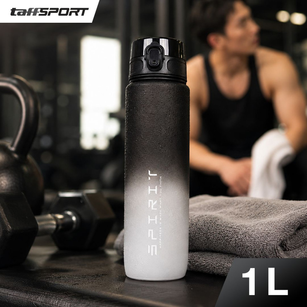 Jual Botol Minum Sport Water Frosted Bottle with Lanyard 1000ML - 8691 ...