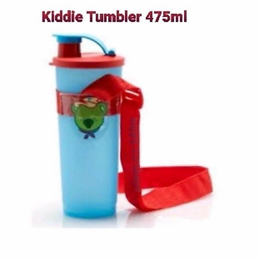 Jual Tupperware kiddie Tumbler Tiwi 470ml (1) polos + tali ( botol ...