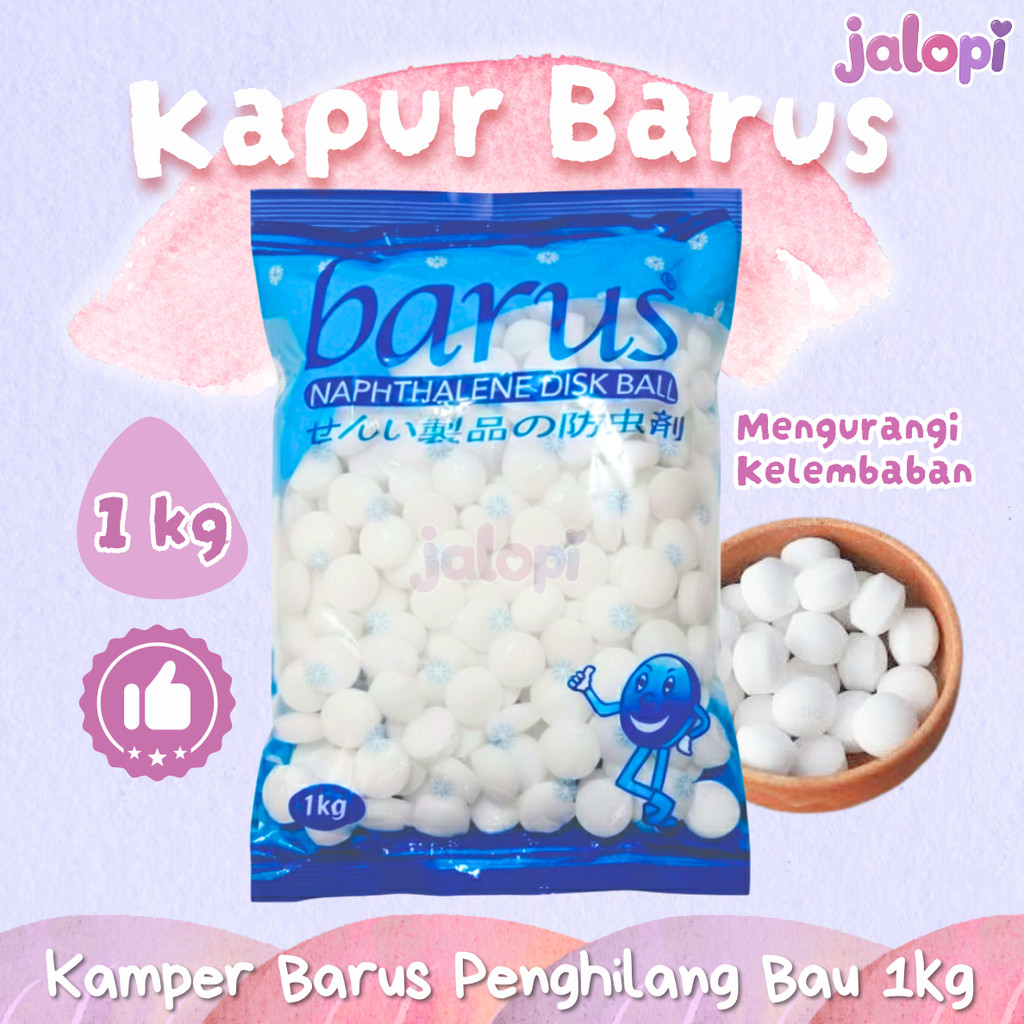 Jual BARUS Kapur Barus Putih 1 KG Napthalene Ball Kamper Anti Lembab ...