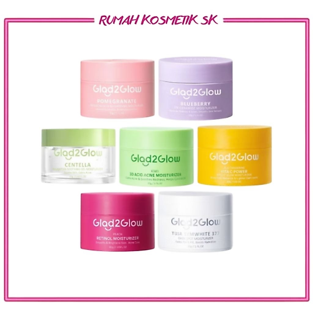 Glad2Glow Moisturizer Paket Skincare 2pcs Diskon 1K