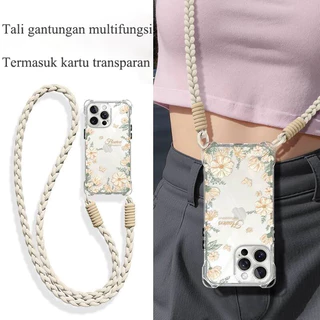 Tali HP Lanyard Universal Bisa Cross-body Gantungan Handphone Selempang Gantungan Handphone Leher gs0017 White