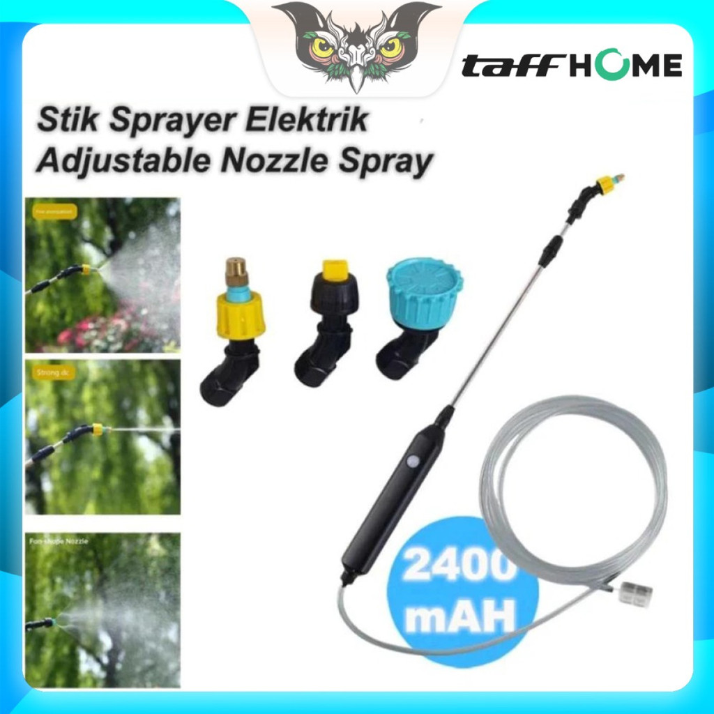 Semprotan Elektrik Air Tanaman Stik Sprayer Adjustable Nozzle Recharge
